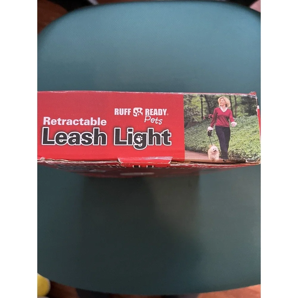 Ruff Ready Pets Retractable Leash Light &Bag Dispenser New In Box